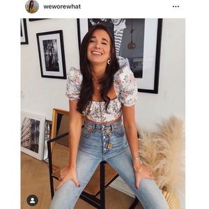 We Wore What x Joes Jeans light wash vintage